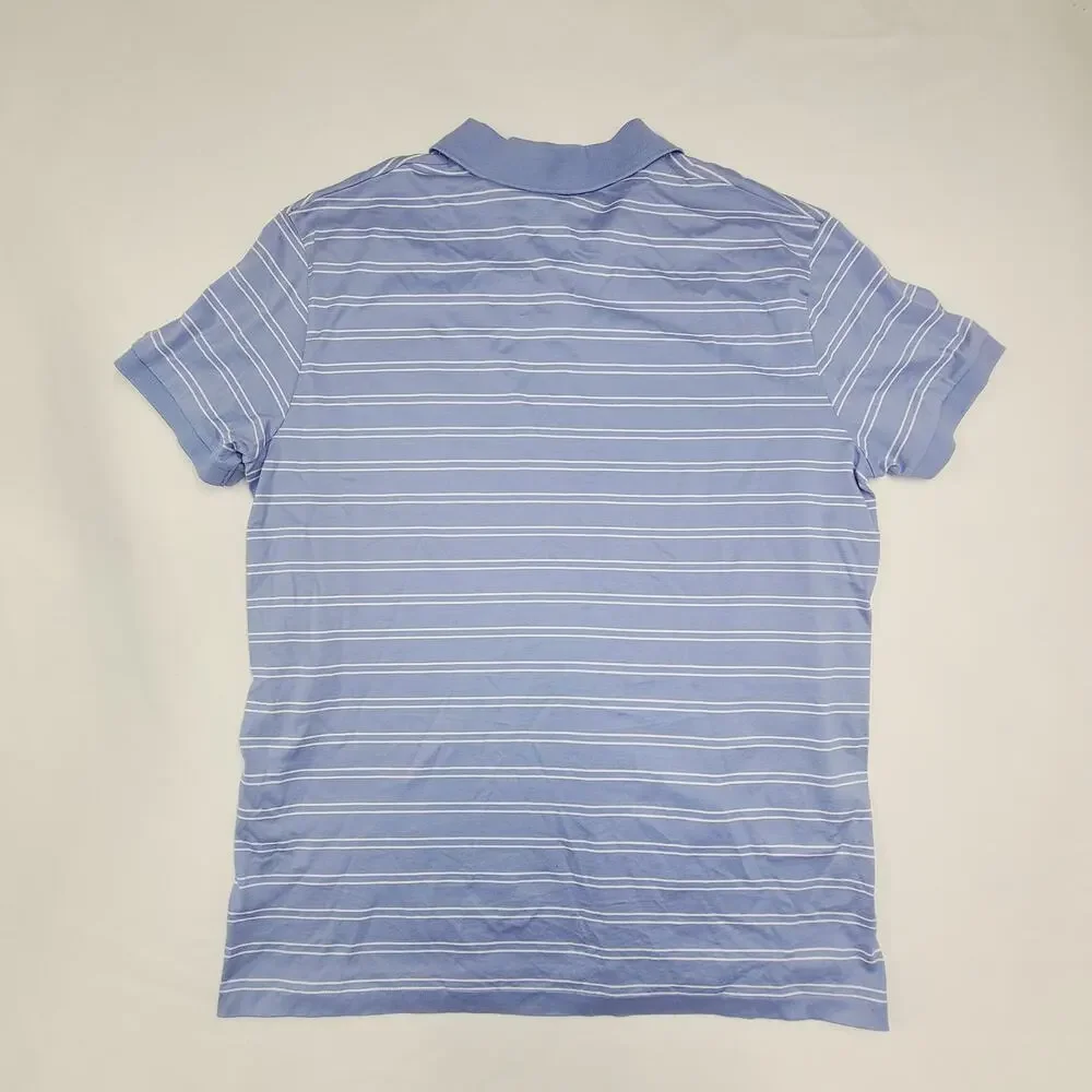 Polo by Ralph Lauren Men's Polo Shirt Light Blue Logo Pima Cotton Pony Logo L